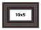 Panoramic 3.5" Wide Ornate Brown Frame - UV Acrylic, Foam Board Backing, Hanging Hardware